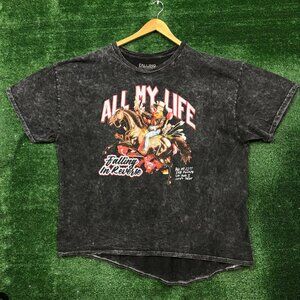 Falling in Reverse All My Life Rock Band Mineral Wash T-Shirt Size 3XL